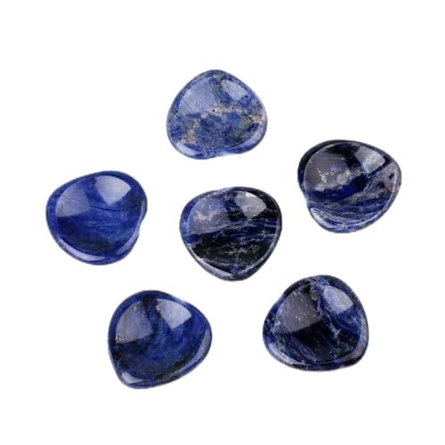 Natural Sodalite Heart-Shaped Thumb...