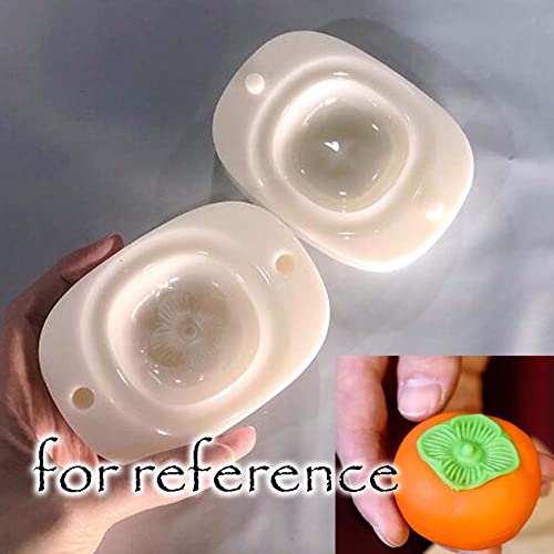 Panda Legends 3D Persimmon Cake Mold Mung Bean Cake Pastry Mold Plastic Diy Japanese Cake Baking Mold Wagashi, White, 50G #TOP2