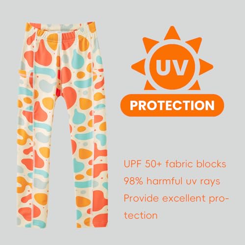 Image of UPF 50+ Kid's Swim Pants Swim Leggings for Boys and Girls Sun Protective