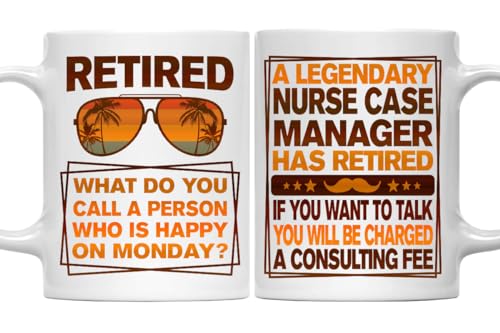 Retired Nurse Case Manager Coffee Mug, Legendary Nurse Case Manager Gift