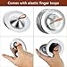 EASTROCK Finger Cymbals with elastic band attached Finger Dance Musical Instrument for Dancer Party Orff Music Instrument for Adult 3.75 inch Mini Marching Cymbals