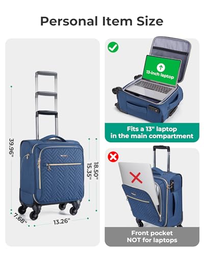 BAGSMART 16-inch Underseat Carry On