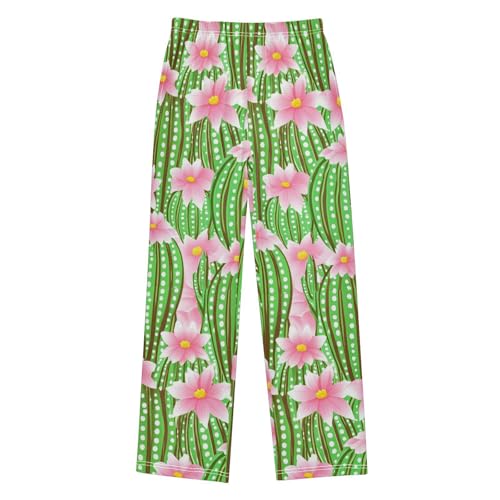 J JOYSAY Blooming Cactus Flower Pajamas Pants Soft Long Pajama Bottoms Lounge Sleep Pants Size S-XL