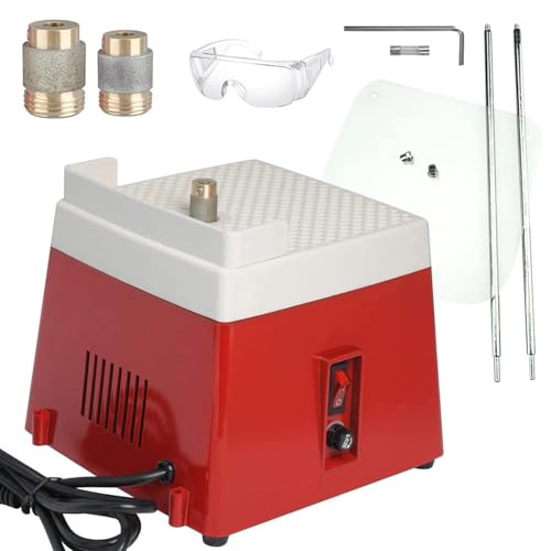 Amoladora de vidrio con deflector ampliado para evitar salpicaduras 2