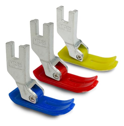 Sapata Calcador de Teflon para Máquina Reta Industrial MT18 Pé Calcador Industrial Costura em materiais aderentes Sapatilha para tecidos grossos Pezinho para couro e sintético Sapata Calcador de Teflon para Máquina Reta Industrial MT18 Pé Calcador Industrial Costura em materiais aderentes Sapatilha para tecidos grossos Pezinho para couro e sintético