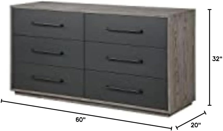 Acme Furniture Estevon Dresser in Gray Oak Finish
