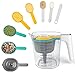 9 pièces Cuillère Doseuse Measuring Cups et Entonnoir, 1000ml Tasse à Mesurer en Plastique Avec Spatule, Pichet à Mesurer Transparent, Pour La Cuisine et la Pâtisserie