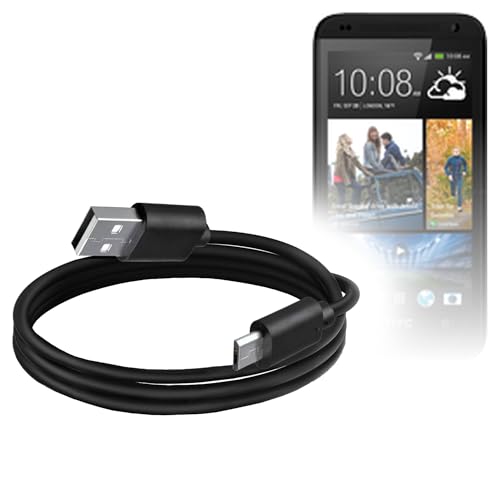 BoxWave Cable Compatible with HTC Desire 610 - DirectSync Cable, Durable Charge and Sync