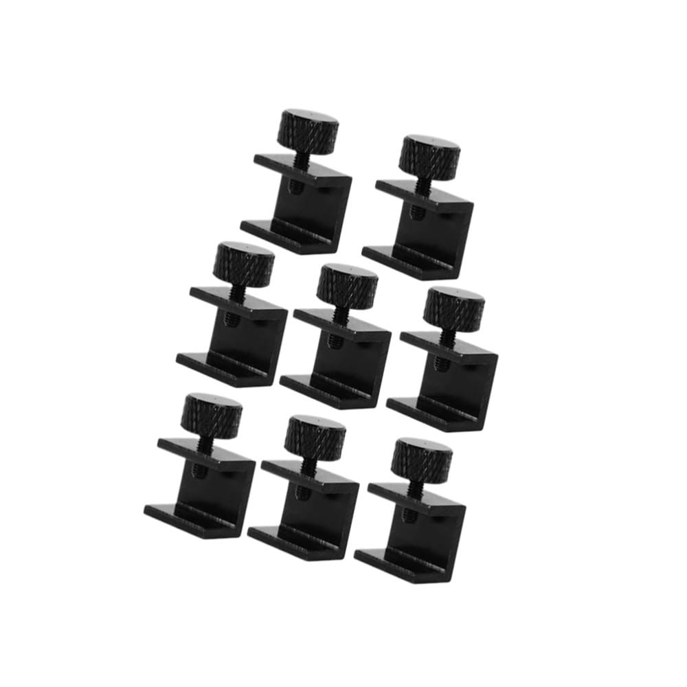 8Pcs Hot Bed Glass Clamp Durable Adjustable Glass Panel Fit for 3D Printer Bed Clips Printing Fixation Clamps