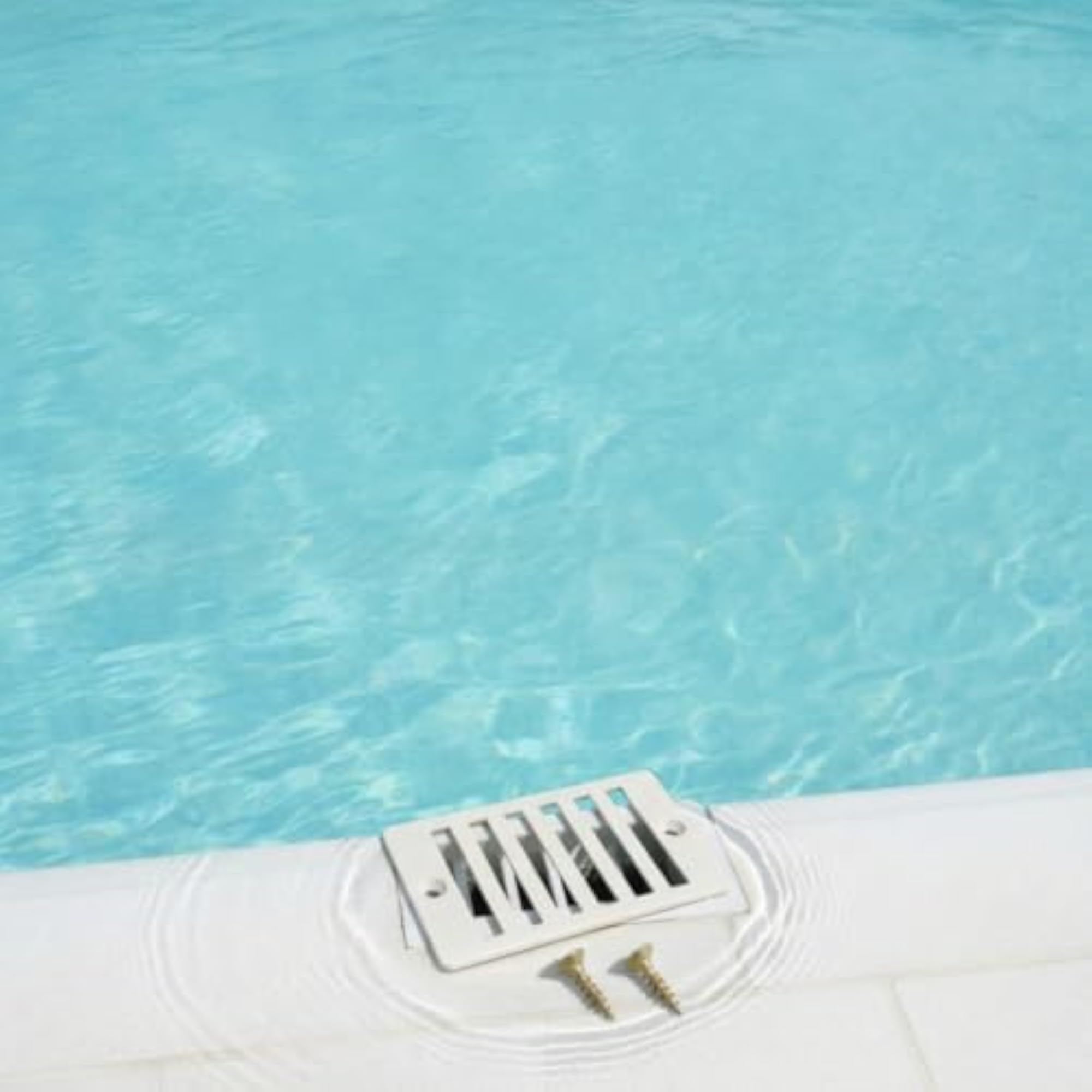 Slotted Pool Drain Cover with Screws, Square Pool Drain Grille