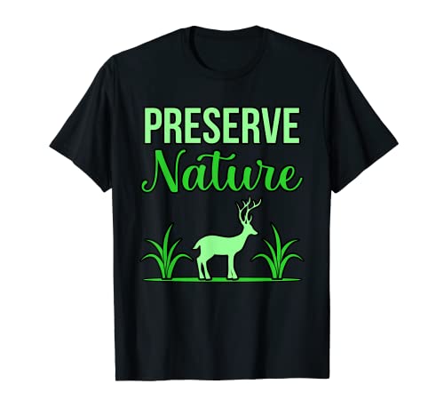 Preserve Nature Save Earth Day Planet Support graphique T-Shirt