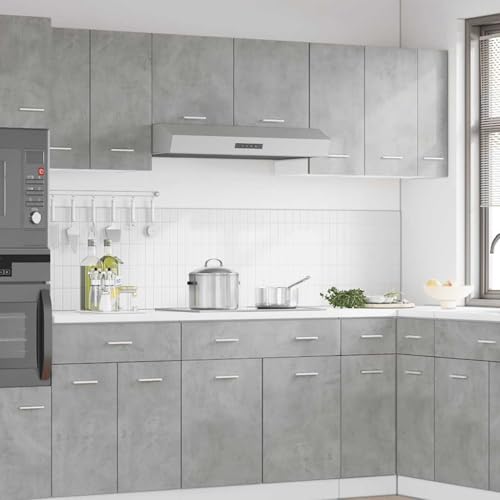 Armoire murale en ciment gris meuble de salle de bain 60cm - 3