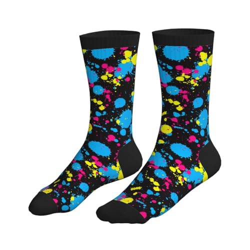 Vintage Flower On Green Unisex Athletic Crew Cushion Socks For Running Workout Wicking Cushion Mid-Calf Socks3