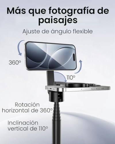 Trípode para iPhone y Android con mando a distancia para grabaciones estables sin caídas 5