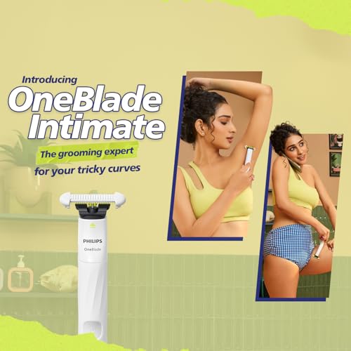 Image of Philips OneBlade Intimate Trimmer & Electric Razor | Unmatched Skin Protection for Private Parts, Bikini, Underarm & Intimate Areas | No post shave irritation | For Women & Men | QP1924 /20