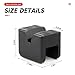 BELOMI Jack Stand Pads, 4 Pcs 3 Ton Jack Pad Adapter, Universal Rubber Slotted Frame Rail Pinch Welds Protector Pad for Jack Stand Support Lift, Car Accessories for Sedan, SUV and More