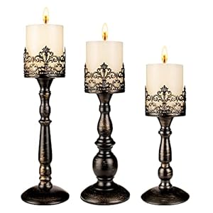 Vintage Candle Holder for Table Centerpiece Gothic Candle Stand Set Vintage Candle Holder for Table Centerpiece Gothic Candle Stand Set