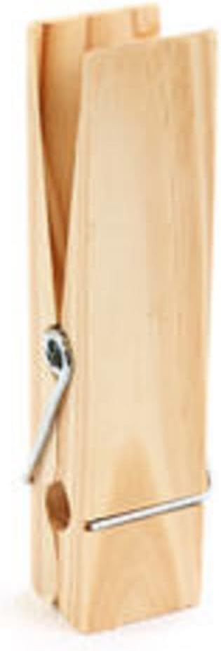 Pack of 12 Oversized Unfinished Wooden Clothespins - 6 Inch Big Jumbo Wood Clothespins for DIY Arts and Crafts Projects (Size - 6" L x 1-5/8" W)