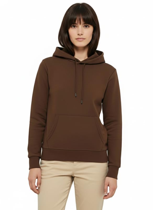 koverify Classic Winter wear Solid Cotton Blend Full Sleeves Hoodie for Women-picture-51