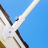 Grace Alley Flag Pole Kit: Outdoor Flag Pole Kit Includes Tangle Free Flag Pole & Flag Pole Bracket. Great for Residential or Commercial. Silver Aluminum Flag Pole Kit Wind Resistant/Rust Free.