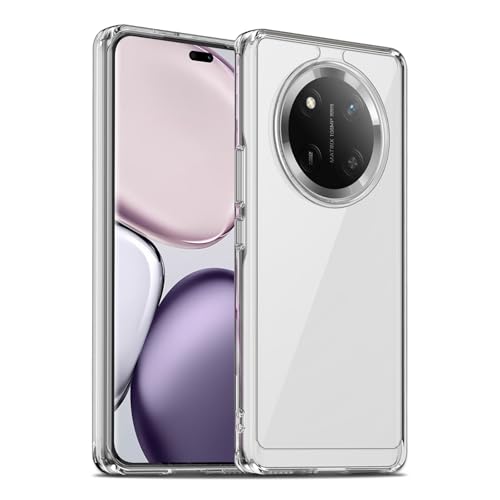 Image of Case for Honor Magic 7 Lite, Military Grade Drop Protection Phone Case, Yellowing Resistant, Anti-Scratch Hard PC Back, Shockproof Hard Ultra-Thin Protective Cover, Clear