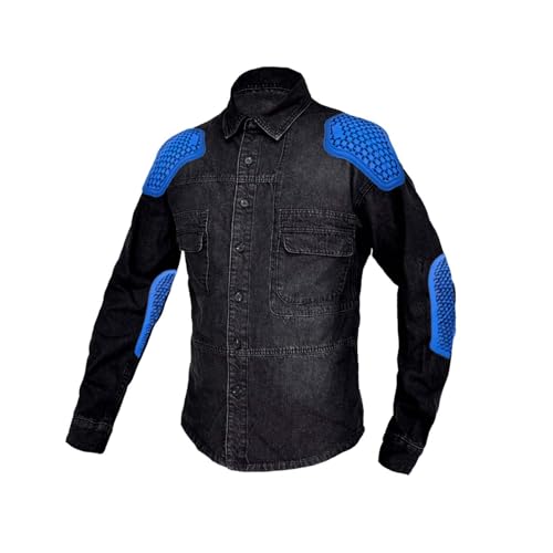 Motorcycle Riding Jacket Biker Jacket Shirt CE Armor Is Removable For All Types Of Daily Travel Or Work(3X-Large)