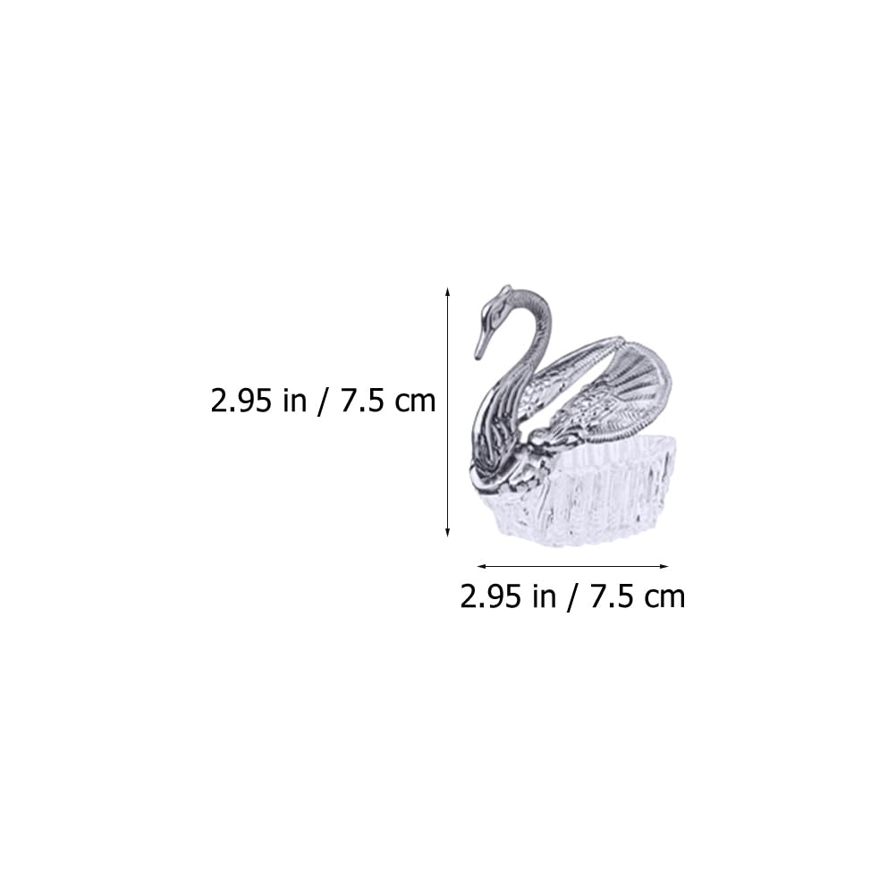 Angoily 24 Candy Boxen Schwan-Form – Acryl, 7,5x7,5x3,8 Cm, Für Hochzeit, Geburtstag, Party