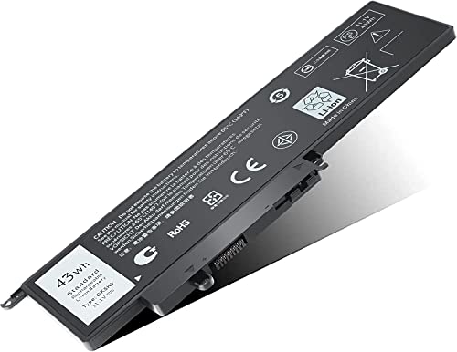Batterie GK5KY pour Dell Inspiron 11 et 13 Series - Bloc d'alimentation interne 43Wh