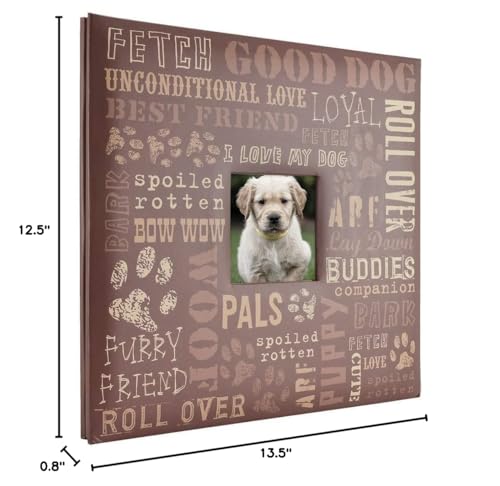 Image of MCS Expandable 10-Page Pet Scrapbook Album with Photo Opening Cover and 12 x 12 Inch Pages, 13.5 x 12.5 Inch, Dog