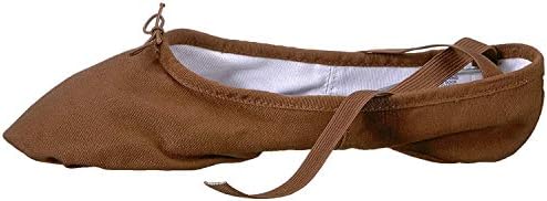 Bloch Women's Dance Men's Pump Split Sole Canvas Ballet Slipper/Shoe, Cocoa, 11 | Image 4