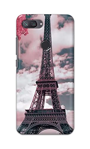 Image of Lovers Famous Place Eiffel Tower in Paris Hard Back Case Cover for Mi 8 Lite /Mi 8 Youth /Mi 8X Back Cover -(J5) VNS2227