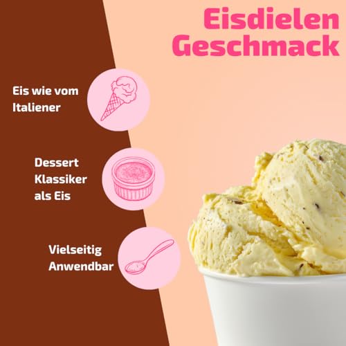 Creme Brulee Eispaste Aroma Paste Eis Desserts Pralinen Zum Verfeinern z.B. von leckerem Eis Getränke Kuchen Kekse Tortencremes Eiscremes Inhalt 250 g – Bild 3