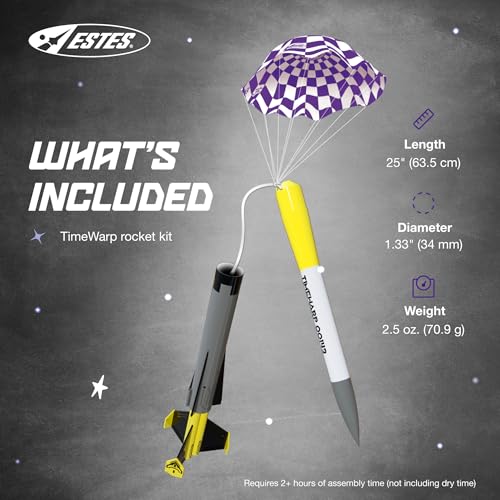 Estes 7321 TimeWarp Rocket-Building Kit, Advanced Flying-Rocket-Model Kit for Ages 10+ by Estes - Image 3