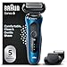 Produktbild Braun Series 6 Elektrorasierer mit EasyClick Barttrimmer Aufsatz, SensoFlex Rasierer Herren Elektrisch, Wet & Dry, Geschenk Mann, Made in Germany, 61-B1500s, blau