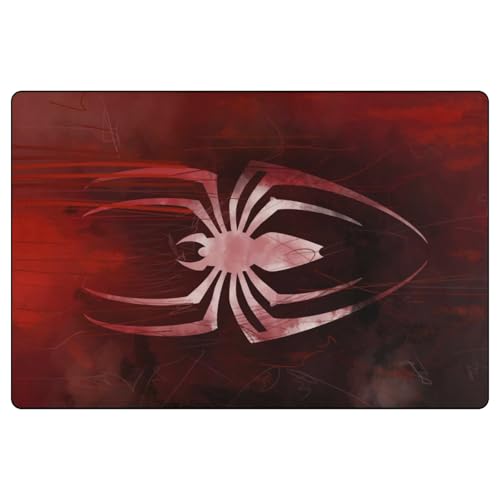 Tapete decorativo 2' x 3' diseño araña blanca miniatura 3