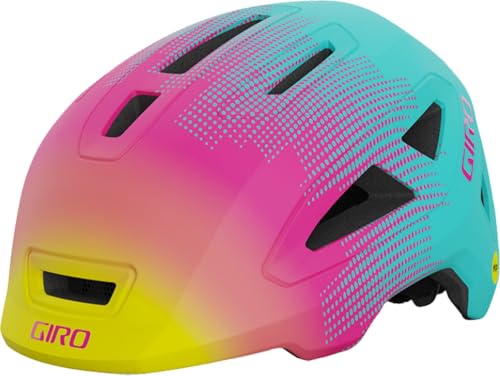 Giro Scamp II Youth Bike Helmet - Matte Teal/Pink Towers - Size S (49–53 cm)