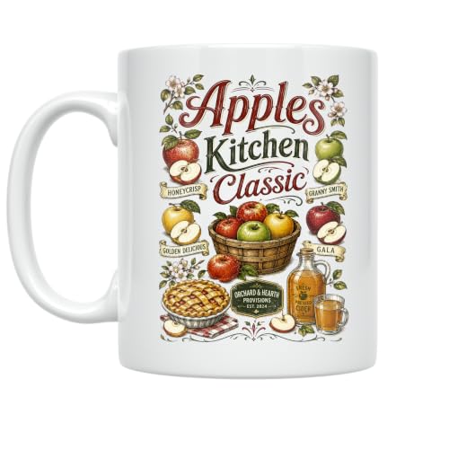 Apple Lovers Mug - Apples Kitchen Classic - 11 oz
