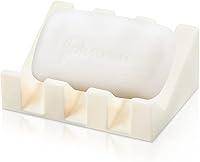 Vista 14 de Cunhill 2 Piezas Jabonera de Silicona Autodrenante Jabonera de Ducha Cascada Portajabón en Barra Bandeja con Drenaje Ahorrador de Jabón para Negro