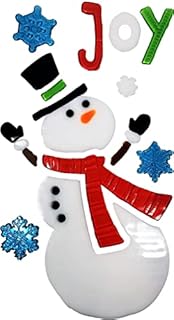 Christmas Gel Window Sticker - Christmas Gel Clings Decoration (Snowman Design (22005))