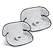 2 Pack Car Potty Training Seat Protector, Waterproof Toddler Car Seat Potty Training Cover, Piddle Pads & Liners for Baby Stroller, Booster & Travel,Non-Slip Pee Protector for Carseat (Grey)