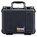 Pelican Protector 1400 Case by ColorCase - Black - Medium Size Waterproof Case (Case Only) - Black Handles & Latches
