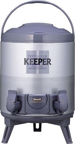 Peacock keeper wide-mouth type double cock Silver 8.1L INT-80