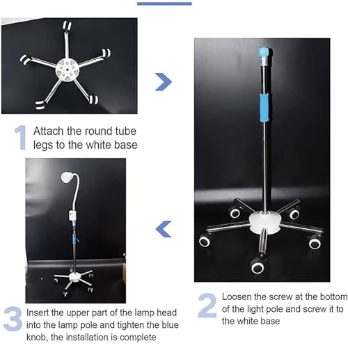 Lampe chirurgicale à LED sur pied pour procédures médicales - 6