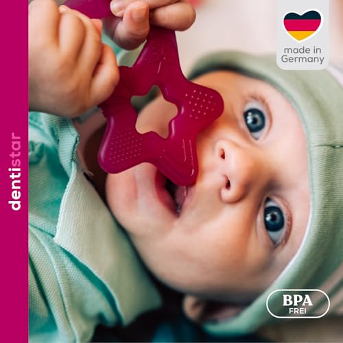 dentistar Beißring 2er-Set – Teether für Babys & Kleinkinder ab 3 Monate – Baby Beißring mit Griff aus weichem Material zur Zahnungshilfe &… – Ansicht 5