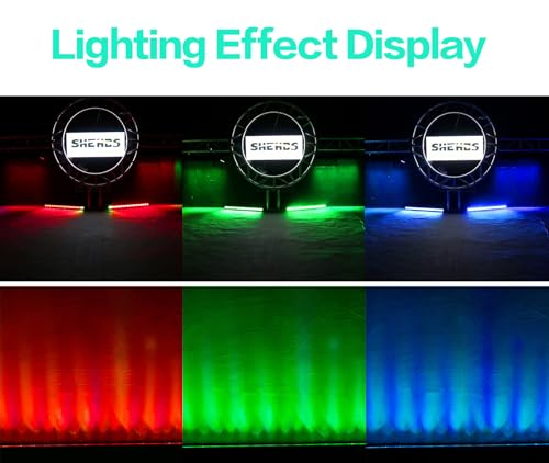 SHEHDS Wall Wash Light Bar/Strip IP65 Waterproof LED 18x12W RGBW 4IN1 Stage Light Bar 40° Beam Angle Aluminum Shell Outdoor DMX512 Horse Race Strobe DJ Lights Bar/Strip for Party Disco - Thumbnail 3