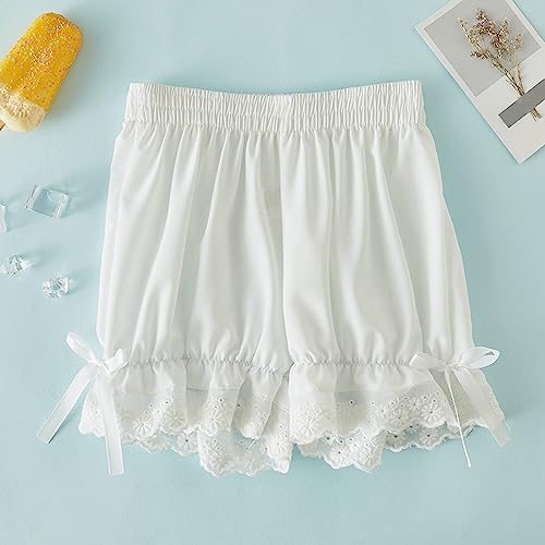 Girls Lace Bike Short Dance Undershorts Kids Solid Floral Trim Short Leggings Underwear for Playground Gym Sports3