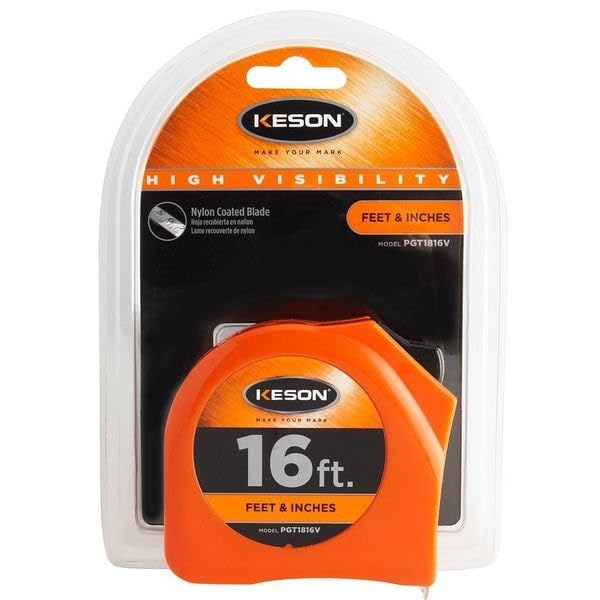 Keson 16 ft Tape Measure, 1 in Blade PGT1816V - 1 Each by Keson - Used condition - Image 2