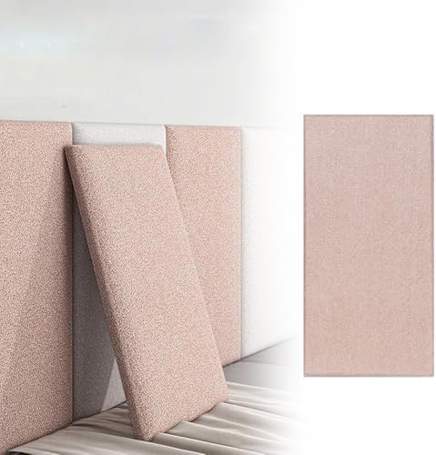 Beige 3D Wall Panels - Self-Adhesive Anti-Collision Pads for Bedrooms, Living Rooms & Playrooms - Tear & Stick, 6 Pcs Decorative Wall Decor