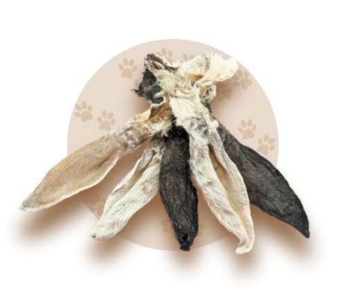 Kaninchenohren Hasenohren mit Fell von Warnick´s Tierfutterservice (1KG)
