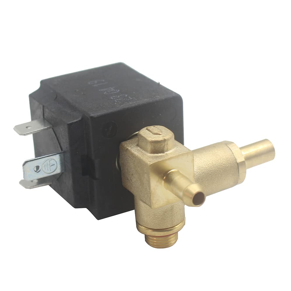JIAYIN JYZ-5 2/3 Voie AC 230V 50Hz G1/8" 17VA 6 bar Électrovanne électromagnétique normalement fermée (de type N/C) pour gaz pour générateur de flux